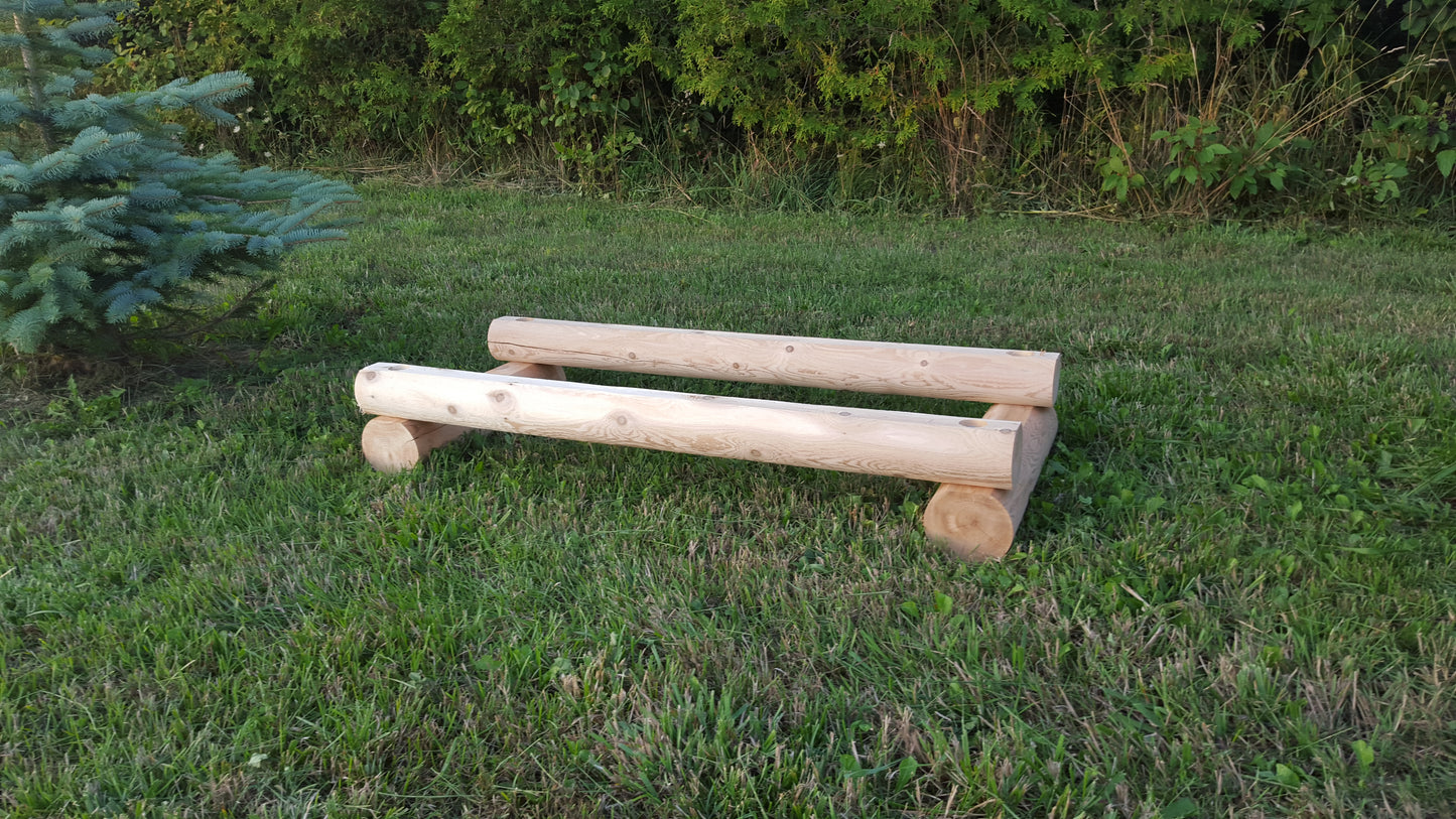 Cedar Log Hive Stand - Double