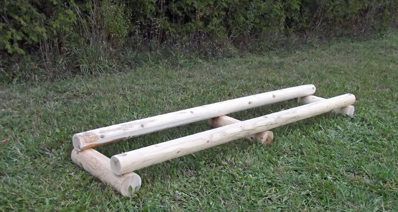 Cedar Log Hive Stand Triple