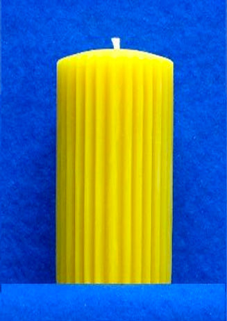 Fluted Pillar Candle Mould 2.3" x 4"