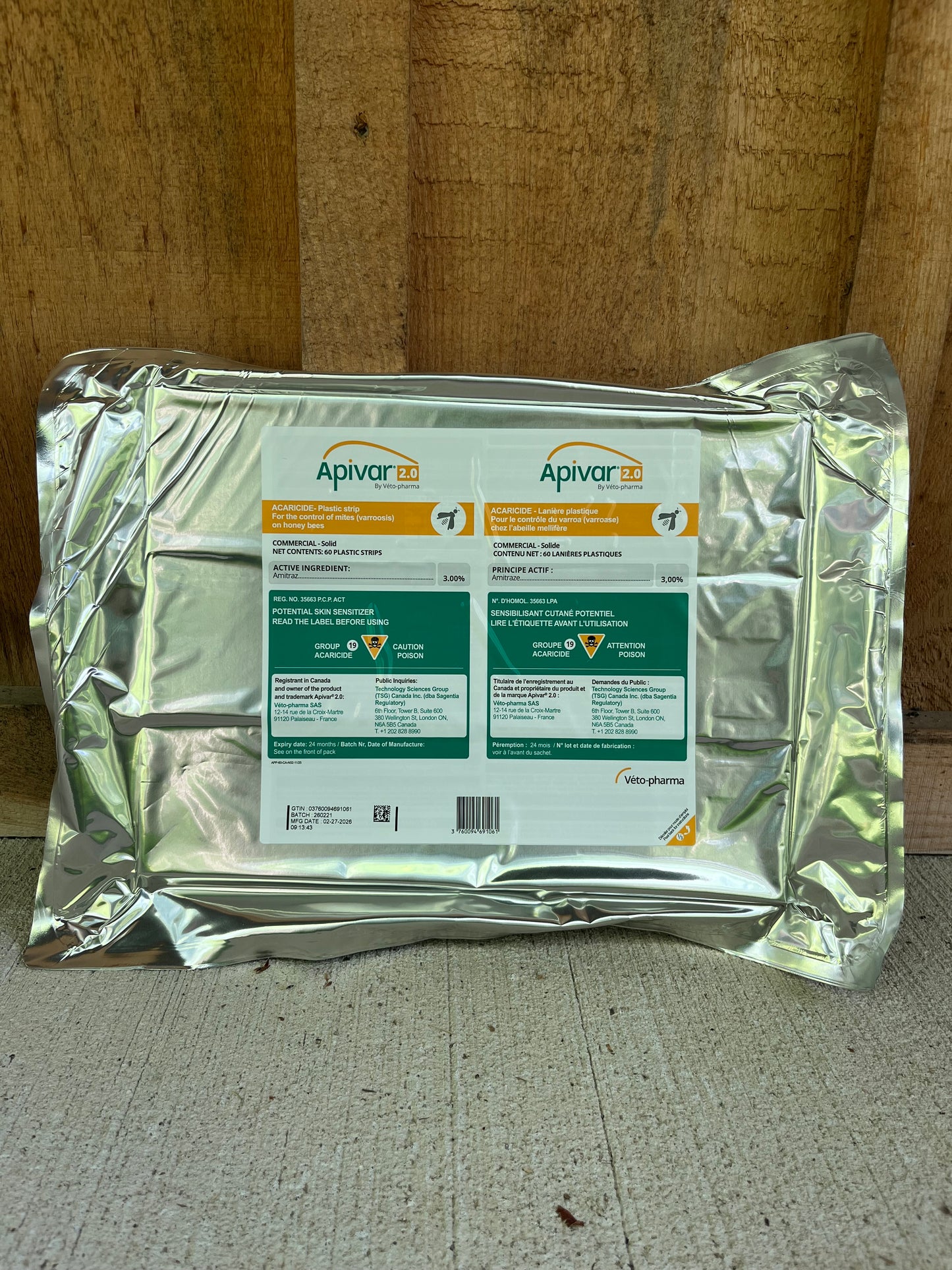 Apivar 2.0 - 60 Pack