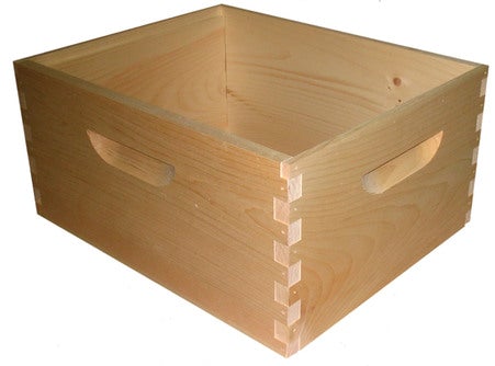 Deep Waxed Box Assembled Pine