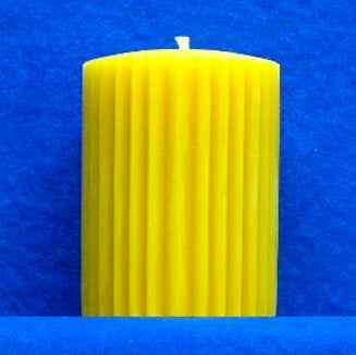 Fluted Pillar Candle Mould 3" x 4"