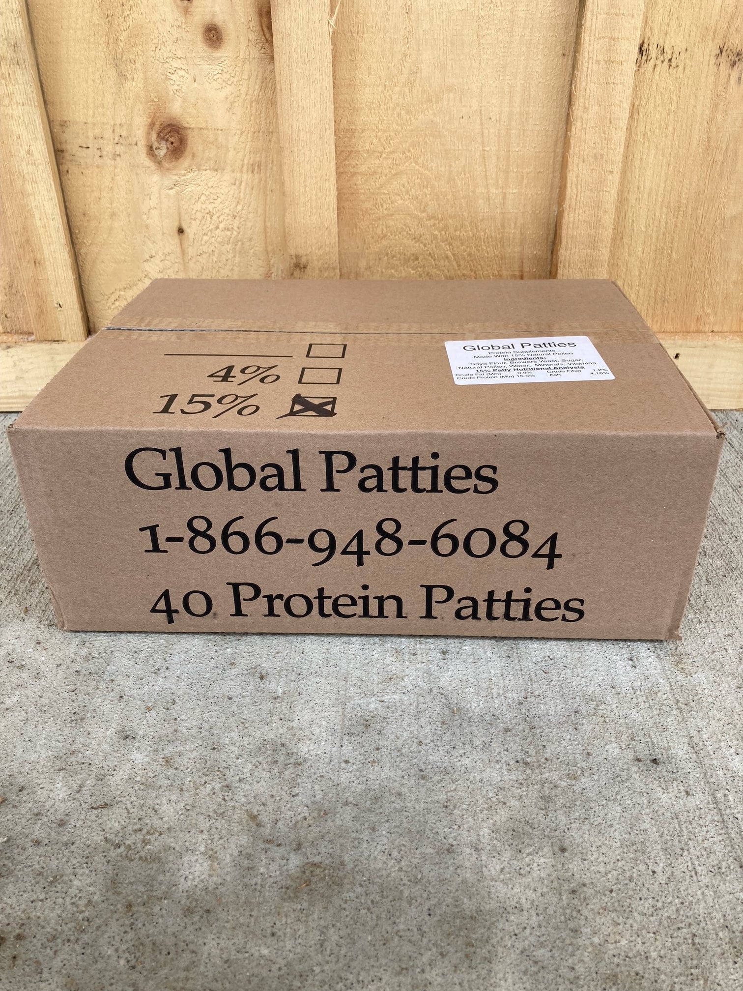 Global Bee Pollen Patties - 40lb β Backyard Beekeeping Supply Co